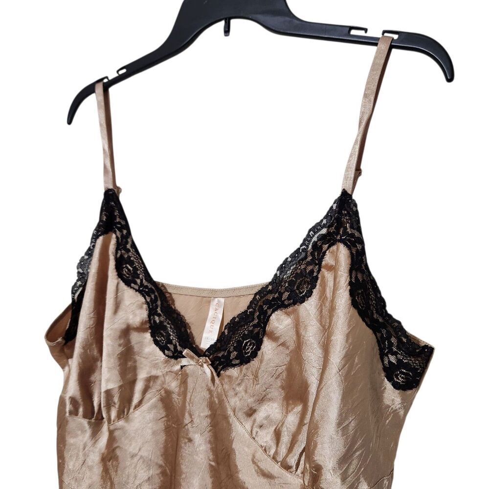 Cacique Babydoll Lingerie Gown  Size 18-20 Gold Color - Picture 2 of 10